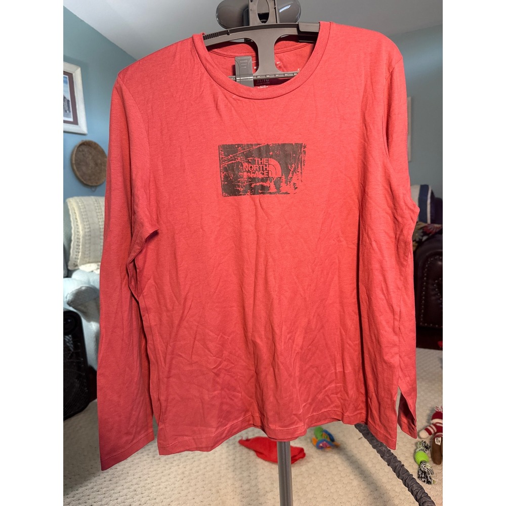 The North Face A5 Series Womens XL Long Sleeve Graphic T-Shirt Burnt Orange